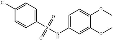 4-chloro-N-(3,4-dimethoxyphenyl)benzenesulfonamide Struktur