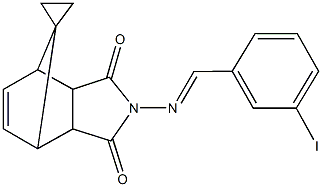 4-[(3-iodobenzylidene)amino]-spiro[4-azatricyclo[5.2.1.0~2,6~]dec[8]ene-10,1'-cyclopropane]-3,5-dione|