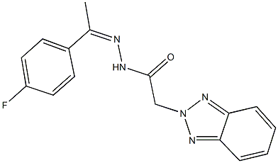 2-(2H-1,2,3-benzotriazol-2-yl)-N'-[1-(4-fluorophenyl)ethylidene]acetohydrazide|