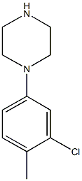 1-(3-氯-4-甲基苯基)哌嗪,3606-03-9,结构式