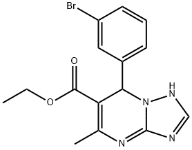 ethyl 7-(3-bromophenyl)-5-methyl-4,7-dihydro[1,2,4]triazolo[1,5-a]pyrimidine-6-carboxylate Structure