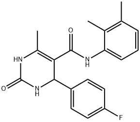 N-(2,3-dimethylphenyl)-4-(4-fluorophenyl)-6-methyl-2-oxo-1,2,3,4-tetrahydropyrimidine-5-carboxamide Structure