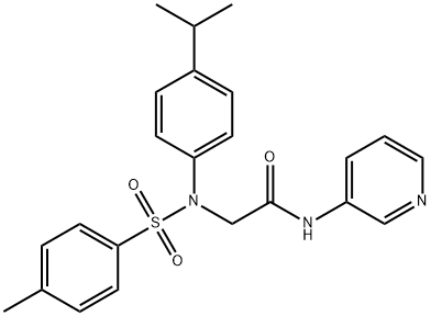 361199-80-6 2-{4-isopropyl[(4-methylphenyl)sulfonyl]anilino}-N-(3-pyridinyl)acetamide