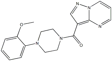 361470-09-9 methyl 2-[4-(pyrazolo[1,5-a]pyrimidin-3-ylcarbonyl)-1-piperazinyl]phenyl ether