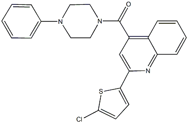 361980-69-0 2-(5-chloro-2-thienyl)-4-[(4-phenyl-1-piperazinyl)carbonyl]quinoline