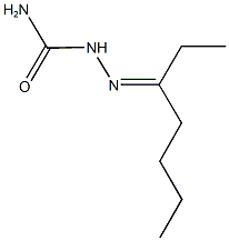 heptan-3-one semicarbazone Structure