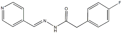 2-(4-fluorophenyl)-N'-(4-pyridinylmethylene)acetohydrazide Structure