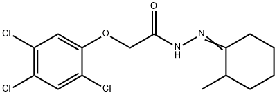 N'-(2-methylcyclohexylidene)-2-(2,4,5-trichlorophenoxy)acetohydrazide Structure