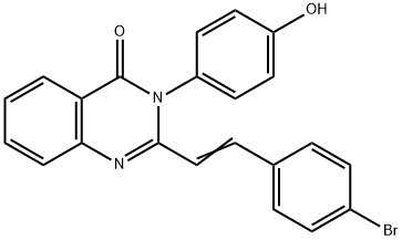 2-[2-(4-bromophenyl)vinyl]-3-(4-hydroxyphenyl)-4(3H)-quinazolinone,362505-74-6,结构式