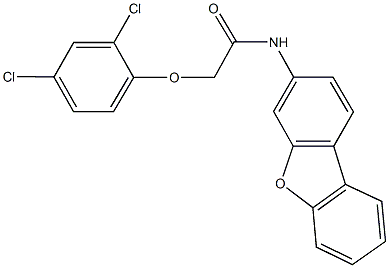 N-dibenzo[b,d]furan-3-yl-2-(2,4-dichlorophenoxy)acetamide,362589-48-8,结构式
