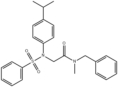 362716-18-5 N-benzyl-2-[4-isopropyl(phenylsulfonyl)anilino]-N-methylacetamide