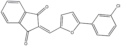 36382-12-4 2-{[5-(3-chlorophenyl)-2-furyl]methylene}-1H-indene-1,3(2H)-dione