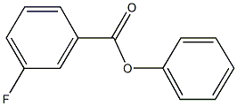 3-フルオロ安息香酸フェニル 化学構造式