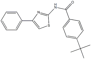 4-tert-butyl-N-(4-phenyl-1,3-thiazol-2-yl)benzamide Struktur