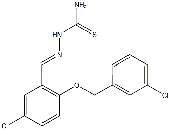 5-chloro-2-[(3-chlorobenzyl)oxy]benzaldehyde thiosemicarbazone Structure