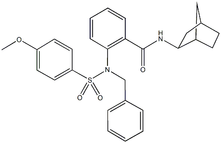 367959-54-4 2-{benzyl[(4-methoxyphenyl)sulfonyl]amino}-N-bicyclo[2.2.1]hept-2-ylbenzamide