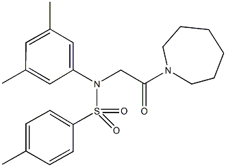 N-[2-(1-azepanyl)-2-oxoethyl]-N-(3,5-dimethylphenyl)-4-methylbenzenesulfonamide,367959-78-2,结构式