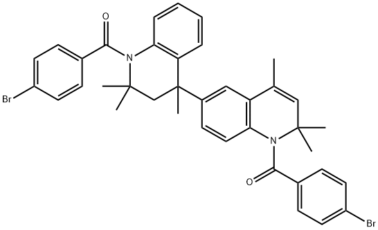 368841-25-2 1,1',2,2',3,4-hexahydro-4,6'-bis[1-(4-bromobenzoyl)-2,2,4-trimethylquinoline]
