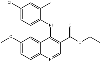370851-70-0 ethyl 4-(4-chloro-2-methylanilino)-6-methoxy-3-quinolinecarboxylate