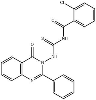 370868-70-5 N-(2-chlorobenzoyl)-N'-(4-oxo-2-phenyl-3(4H)-quinazolinyl)thiourea