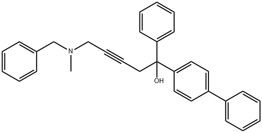 5-[benzyl(methyl)amino]-1-[1,1'-biphenyl]-4-yl-1-phenyl-3-pentyn-1-ol Structure