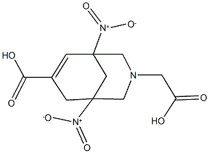 3-(carboxymethyl)-1,5-bisnitro-3-azabicyclo[3.3.1]non-6-ene-7-carboxylic acid Structure