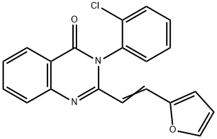 3-(2-chlorophenyl)-2-[2-(2-furyl)vinyl]-4(3H)-quinazolinone Struktur