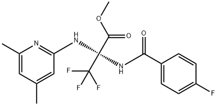 378761-04-7 methyl 2-[(4,6-dimethylpyridin-2-yl)amino]-3,3,3-trifluoro-2-[(4-fluorobenzoyl)amino]propanoate