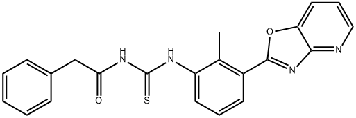 378775-59-8 N-(2-methyl-3-[1,3]oxazolo[4,5-b]pyridin-2-ylphenyl)-N'-(phenylacetyl)thiourea