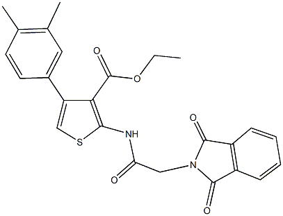 ethyl 4-(3,4-dimethylphenyl)-2-{[(1,3-dioxo-1,3-dihydro-2H-isoindol-2-yl)acetyl]amino}-3-thiophenecarboxylate,379247-65-1,结构式