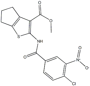 379250-68-7 methyl 2-({4-chloro-3-nitrobenzoyl}amino)-5,6-dihydro-4H-cyclopenta[b]thiophene-3-carboxylate