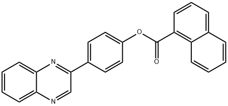 4-(2-quinoxalinyl)phenyl 1-naphthoate,380155-67-9,结构式