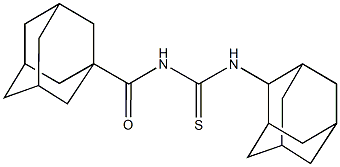 N-(2-adamantyl)-N'-(1-adamantylcarbonyl)thiourea Struktur