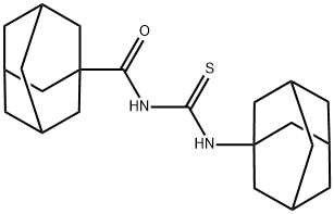 N-(1-adamantyl)-N'-(1-adamantylcarbonyl)thiourea Structure
