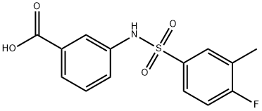 3-{[(4-fluoro-3-methylphenyl)sulfonyl]amino}benzoic acid|