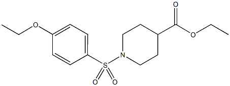 ethyl 1-[(4-ethoxyphenyl)sulfonyl]-4-piperidinecarboxylate Struktur