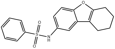 N-(6,7,8,9-tetrahydrodibenzo[b,d]furan-2-yl)benzenesulfonamide,38059-66-4,结构式