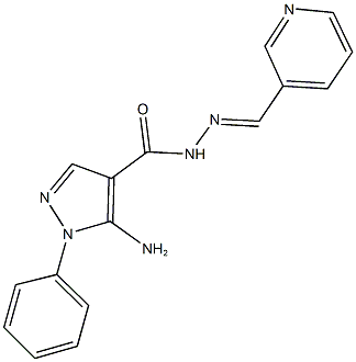 380622-26-4 5-amino-1-phenyl-N'-(3-pyridinylmethylene)-1H-pyrazole-4-carbohydrazide