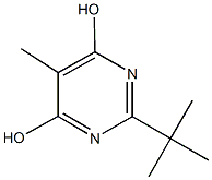 2-tert-butyl-5-methyl-4,6-pyrimidinediol Structure
