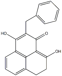 2-benzyl-3,9-dihydroxy-7,8-dihydro-1H-phenalen-1-one,380631-40-3,结构式