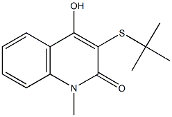 3-(tert-butylsulfanyl)-4-hydroxy-1-methyl-2(1H)-quinolinone Structure