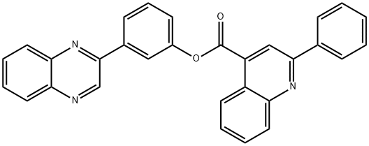 380882-01-9 3-(2-quinoxalinyl)phenyl 2-phenyl-4-quinolinecarboxylate