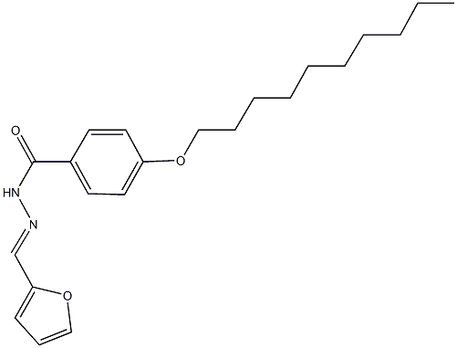 4-(decyloxy)-N'-(2-furylmethylene)benzohydrazide Structure