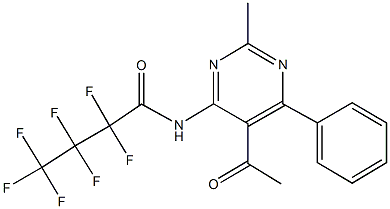 N-(5-acetyl-2-methyl-6-phenyl-4-pyrimidinyl)-2,2,3,3,4,4,4-heptafluorobutanamide