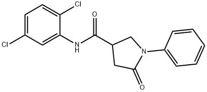 384807-00-5 N-(2,5-dichlorophenyl)-5-oxo-1-phenyl-3-pyrrolidinecarboxamide