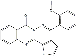 2-(2-furyl)-3-[(2-methoxybenzylidene)amino]-4(3H)-quinazolinone Struktur