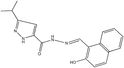 384849-22-3 N'-[(2-hydroxy-1-naphthyl)methylene]-3-isopropyl-1H-pyrazole-5-carbohydrazide