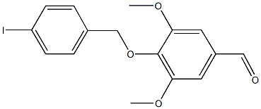 4-[(4-iodobenzyl)oxy]-3,5-dimethoxybenzaldehyde 结构式