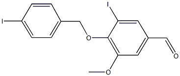 3-iodo-4-[(4-iodobenzyl)oxy]-5-methoxybenzaldehyde|