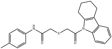 385379-92-0 N-(4-methylphenyl)-2-{[2-oxo-2-(1,2,3,4-tetrahydro-9H-carbazol-9-yl)ethyl]sulfanyl}acetamide